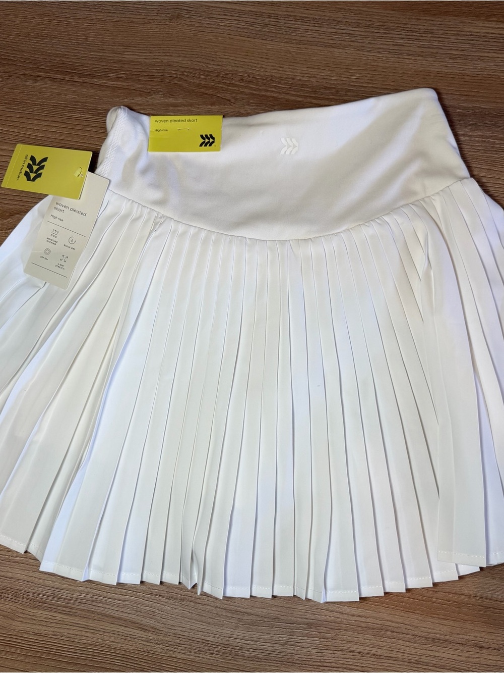 Pleated White Women's Skirt - all in motion